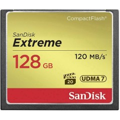 SanDisk Extreme 128GB CompactFlash Card - Lightning Fast 120MB/s for Professional Photography & High-Performance Storage